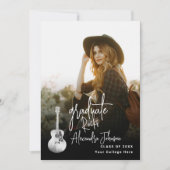 Moderne Graduate Vertical Foto Graduation Party Einladung (Vorderseite)