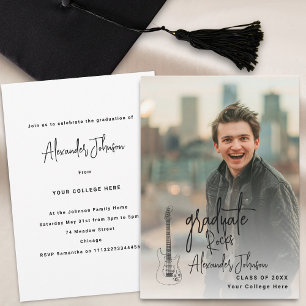 Moderne Graduate Vertical Foto Graduation Party Einladung