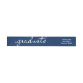 Moderne graduierte Typografie-schickes Marine-Blau (Person)