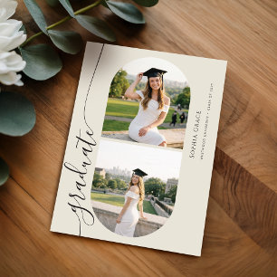 Moderne Graduierten Arch Foto Abschlussanzeige Postkarte