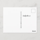 Moderne Graduiertenfotografie Save the Date Postkarte (Rückseite)