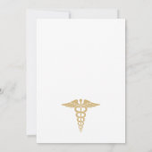 Moderne Graduiertengruppe für Ärzte der Grad der M Einladung (Rückseite)