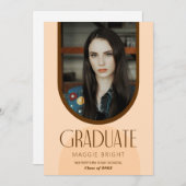 Moderne Graduiertenhochschule Foto Einladung (Vorne/Hinten)