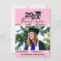 Moderne Graduierung - Jahr Gold Rosa Rose | FOTO