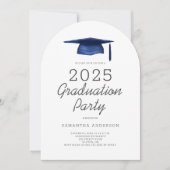 Moderne Graduierungspartei 2025 Einladung (Vorderseite)