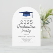 Moderne Graduierungspartei 2025 Einladung (Stehend Vorderseite)