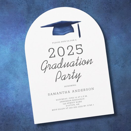 Moderne Graduierungspartei 2025 Einladung