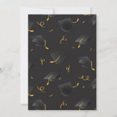 Moderne Graduierungspartei Einladung (Rückseite)