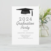 Moderne Graduierungspartei Einladung (Stehend Vorderseite)