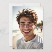 Moderne Graduierungspartei Einladung - Grad Party (Rückseite)