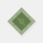 Moderne Graduierungspartei für Geometrie und Skrip Serviette (Ecke)