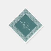 Moderne Graduierungspartei für Geometrie und Skrip Serviette (Ecke)