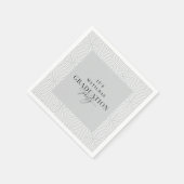 Moderne Graduierungspartei für Geometrie und Skrip Serviette (Ecke)