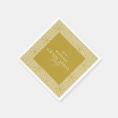 Moderne Graduierungspartei für Geometrie und Skrip Serviette (Ecke)