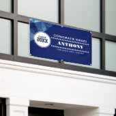 Moderne Graduierungspartei für geometrisches Desig Banner (Äußeres Gebäude)