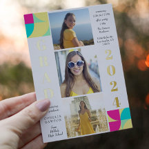 Moderne Graduierungspartei für geometrisches Foto