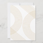 Moderne Graduierungspartei für konzentrische Bogen Einladung (Rückseite)