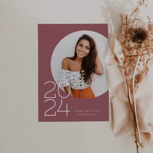 Moderne Graduierungspartei für Minimalistisches Fo Einladung