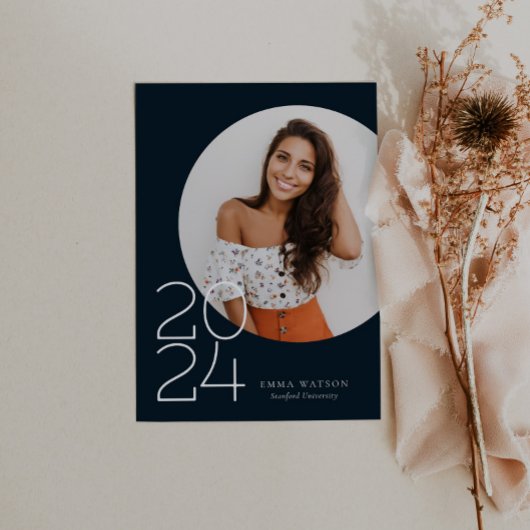 Moderne Graduierungspartei für Minimalistisches Fo Einladung