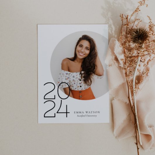 Moderne Graduierungspartei für Minimalistisches Fo Einladung