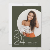 Moderne Graduierungspartei für Minimalistisches Fo Einladung (Vorderseite)