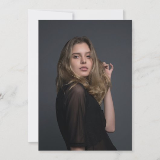 Moderne Graduierungspartei für Schwarz-Weiß-Apothe Einladung (Rückseite)