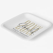 Moderne Graduierungspartei für SkriptCollage Pappteller (Gewinkelt)