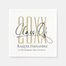 Moderne Graduierungspartei für SkriptCollage Serviette