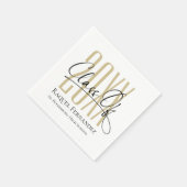 Moderne Graduierungspartei für SkriptCollage Serviette (Ecke)