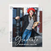 Moderne Graduierungspartei für Tintenstrahl-Tinte Postkarte (Vorne/Hinten)