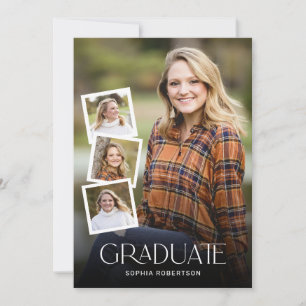 Moderne Graduierungsparty Einladung