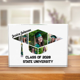 Moderne Graduierungstafel Form Collage Acrylic Fotoblock