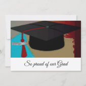 Moderne Grafik-Abschluss-Mortar-Platine Ankündigung (Vorderseite)