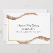 Moderne Grafik-Abschluss-Mortar-Platine Ankündigung (Rückseite)