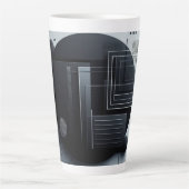 Moderne Grafik Milchtasse (Vorderseite)