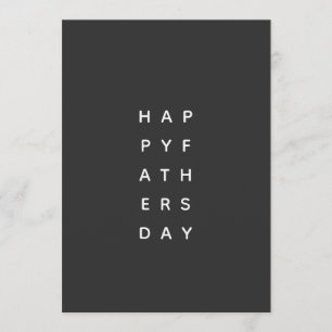 MODERNE, GRAFIK, MINIMAL VATER DAY CARD KARTE