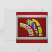 Moderne Grafikdesignröhren auf dunklem Pflaum (Vorne/Hinten)