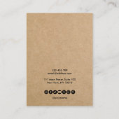 Moderne Grafikkarte für das Skripthandbuch mit int Visitenkarte (Rückseite)