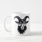 Moderne grafische Alberne Billy Goat individuell a Kaffeetasse (Links)