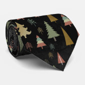 Moderne, grafische Design Weihnachtsbaumen verschl Krawatte (Gerollt)