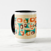 Moderne grafische Googien des Mittelalters Tasse (Vorderseite Links)