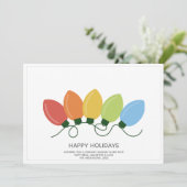 Moderne grafische Lichter Weihnachten (Stehend Vorderseite)