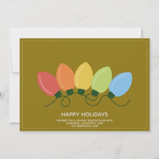 Moderne grafische Lichter Weihnachten (Vorderseite)