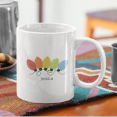 Moderne grafische Lichter Weihnachten Kaffeetasse