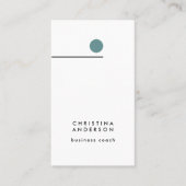 Moderne grafische Linie Minimalistisch vertikal Visitenkarte (Vorderseite)
