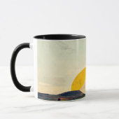 Moderne Grafische Monument-Tal Kaffeepause Tasse (Links)