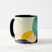 Moderne Grafische Monument-Tal Kaffeepause Tasse (Vorderseite Links)