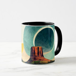 Moderne Grafische Monument-Tal Kaffeepause Tasse