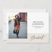 Moderne Grafische MultiFoto-Graduierungsparty lädt