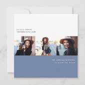 Moderne Grafische MultiFoto-Graduierungsparty lädt Ankündigung (Rückseite)